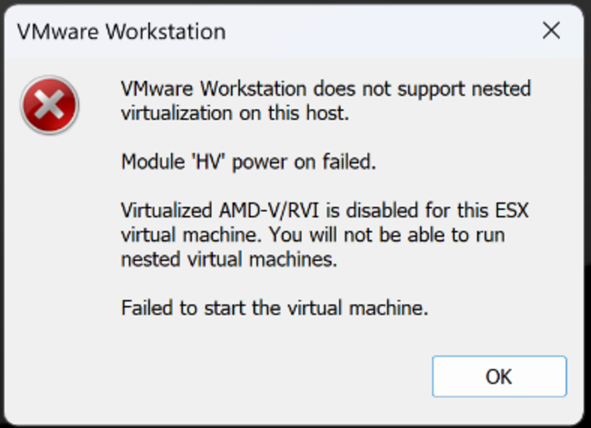 Disable Nested Virtualization on VMware Workstation with Windows 11**